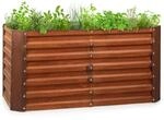 blumfeldt Rust Grow Hochbeet Gartenbeet, verzinktes Stahlblech, Materialst&auml;rke: 0,6