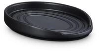 Le Creuset ovale L&ouml;ffelablage aus Steinzeug, Schwarz matt, 71507150000099