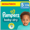 Pampers Windeln Größe 5 (11-16kg) Baby-Dry, Junior, MONATSBOX, bis zu 12 Stunden
