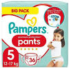 Pampers Premium Protection Pants Size 5, 36 Nappies, 12 kg - 17 kg (Alte Version)