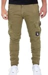 ALPHA INDUSTRIES Petrol Patch Pant Hose, 11-Olive, 32 f&uuml;r Herren