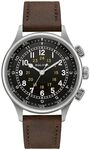 Bulova Herren Fashionuhr Military in der Farbe Mehrfarbig mit Lederarmband,