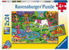Ravensburger Kinderpuzzle - Magischer Wald - 2x24 Teile Puzzle für Kinder ab 4