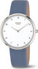Boccia Damen Analoger Quarz Uhr mit Echtes Leder Armband 3309-07
