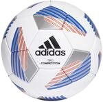 adidas FS0392 Unisex &ndash; Erwachsene Tiro Com Fu&szlig;ball Ball, White/Black/ROYBLU/SI, 4
