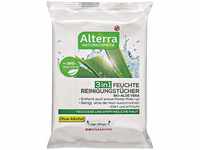 Alterra Feuchte Reinigungstücher Bio-Aloe Vera 25 Stück für trockene &