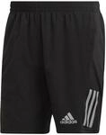 adidas H58593 OWN THE Run SHO Shorts Men's Black/Reflective Silver L 5"