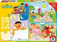 Schmidt Spiele 56457 Sesamstra&szlig;e, Sachen Machen, 3x24 Teile Kinderpuzzle,...
