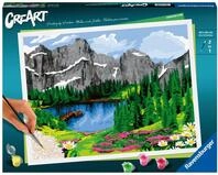 Ravensburger CreArt Bergblick - Malen nach Zahlen f&uuml;r Erwachsene | DIY Malset mit