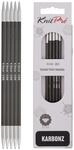 KnitPro Carbonz Strumpfstricknadeln 5-St&uuml;cke, 20 cm L&auml;nge x 4.00 mm St&auml;rke