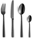 Amefa PVD Besteck Set Felicity, Schwarzes Besteck, 24-teiliges Besteck Schwarz, F&uuml;r