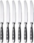GR&Auml;WE Tafel-Messer 6er Set - Men&uuml;messer aus geschmiedetem Edelstahl, rostfrei,