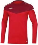 JAKO Herren Sweatshirt Champ 2.0, Rot/Weinrot, L