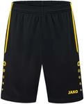 JAKO Herren Sporthose Allround, Schwarz/Citro, XXL