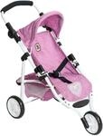 Bayer Chic 2000 Puppenbuggy Lola, Jeans pink, Puppenwagen, faltbar, 70 x 33 x 62 cm
