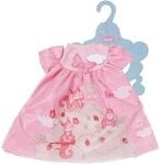 Baby Annabell Kleid Pink f&uuml;r 43 cm Puppen | Eichh&ouml;rnchen-Print, Kleiderb&uuml;gel