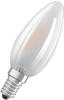 OSRAM Filament LED Lampe mit E14 Sockel, Warmweiss (2700K), Kerzenform, 1.5W, Ersatz
