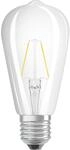 OSRAM Filament LED Lampe mit E27 Sockel, Edison Form, Warmweiss (2700K), 2,50 W,