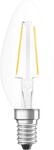 Osram Dimmbare Filament LED Lampe mit E14 Sockel, Warmweiss (2700K), Kerzenform,