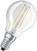 OSRAM Filament LED Lampe mit E14 Sockel, Tropfenform, Kaltweiss (4000K), 2,50 W,