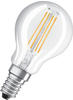OSRAM Filament LED Lampe mit E14 Sockel, Tropfenform, Warmweiss (2700K), 4 W, Ersatz