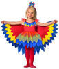 Amscan - Kinderkostüm Papageien Fee, Kleid mit Tüll Rock und Flügeln, Haarreif,