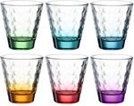 Leonardo Optic Trink-Gl&auml;ser 6er Set, sp&uuml;lmaschinenfeste Wasser-Gl&auml;ser, bunte