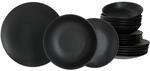MamboCat Lampart Nero 18-tlg. Geschirr-Set, f&uuml;r 6 Personen - im modernen...