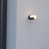 LUTEC LED-Außenwandleuchte Cyra, Außenwandlampe in mattschwarz mit opalweißen