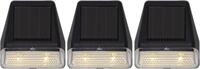 LED Solar Wandleuchte 3er Set