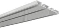 GARDINIA Aluminium-Vorhangschiene 3-l&auml;ufig wei&szlig; 150 cm