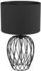 EGLO Tischlampe Nimlet, 1 flammige Tischleuchte, skandi, monochrom, Nachttischlampe