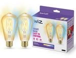 WiZ Tunable White 2er-Pack LED Lampe, E27, Amber, 50 W, dimmbar, warm- bis kaltwei&szlig;,