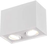 Trio Leuchten Deckenleuchte Biscuit 613000231, Metall Wei&szlig; matt, exkl. 2x GU10