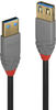 LINDY 36763 3m USB 3.0 Typ A Verlängerungskabel, Anthra Line