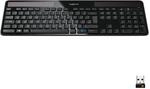 Logitech K750 Kabellose Solar Tastatur f&uuml;r Windows, 2,4 GHz kabellos mit