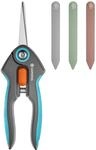 Gardena FreshCut Set: Ernteschere aus rostfreiem Edelstahl zum pr&auml;zisen Schneiden