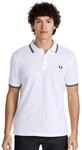 POLO UOMO FRED PERRY WHITE