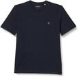 Marc O'Polo Herren T-Shirt aus Bio-Baumwolle mit Rundhalsausschnitt, Blau (Dark
