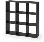 Vicco Raumteiler Nove, Schwarz, 104 x 108 cm, zur flexiblen Raumaufteilung und