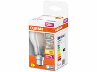 OSRAM Dimmbare Filament LED Lampe mit B22d Sockel, Warmweiss (2700K), klassische