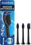 3er demirdental Aktivkohle Aufs&auml;tze passend f&uuml;r Philips Sonicare Ersatzb&uuml;rsten,