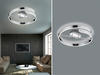 Reality Leuchten LED Deckenleuchte Parma R67071106, Metall Chrom, inkl. 37 Watt LED,