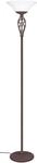 Trio Leuchten Stehleuchte Rustica 401000224, Metall rostfarbig, Glas wei&szlig; matt,