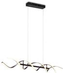 Trio Leuchten LED Pendelleuchte Sequence 341810205, Aluminium Schwarz matt, inkl. 45