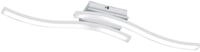 Reality Leuchten LED Deckenleuchte Route R62472131, Metall Wei&szlig; matt, inkl. 2x 5