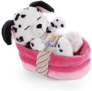 NICI Kuscheltier Hund im K&ouml;rbchen 12 cm &ndash; Sleeping Pets Pl&uuml;schtier Dalmatiner