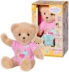 BABY Born Teddy B&auml;r Rosa mit Strampler | Rosa Strampler, bewegliche Arme und...