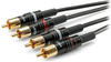 Hicon HBP-C2-0600 Klinke/Cinch Audio Anschlusskabel [2x Cinch-Stecker - 2x