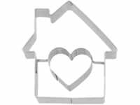 Birkmann, Ausstechform Süßes Zuhause, 6 cm, Edelstahl, mit Innenprägung,